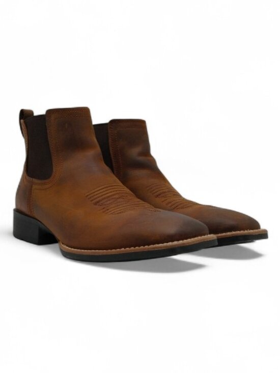 Ariat Men's Size 13 D Medium Distressed Tan Sport Booker Ultra Western Boot - Picture 4 of 13